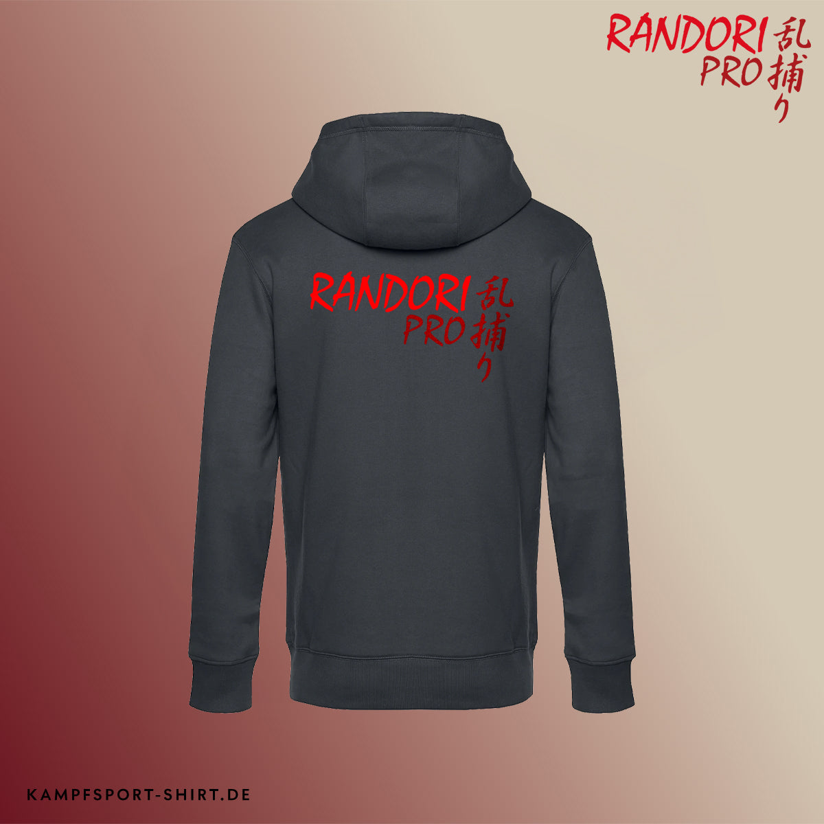 Premium Hoodie „Randori Pro“ – Anthrazit