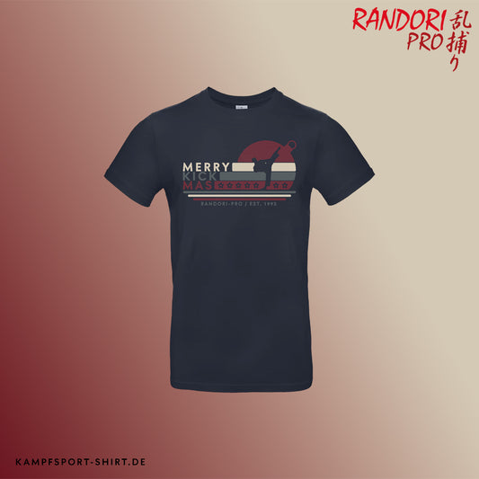 Dunkelblaues „Merry Kick-Mas“ Shirt – Deine Special Weihnachtsedition