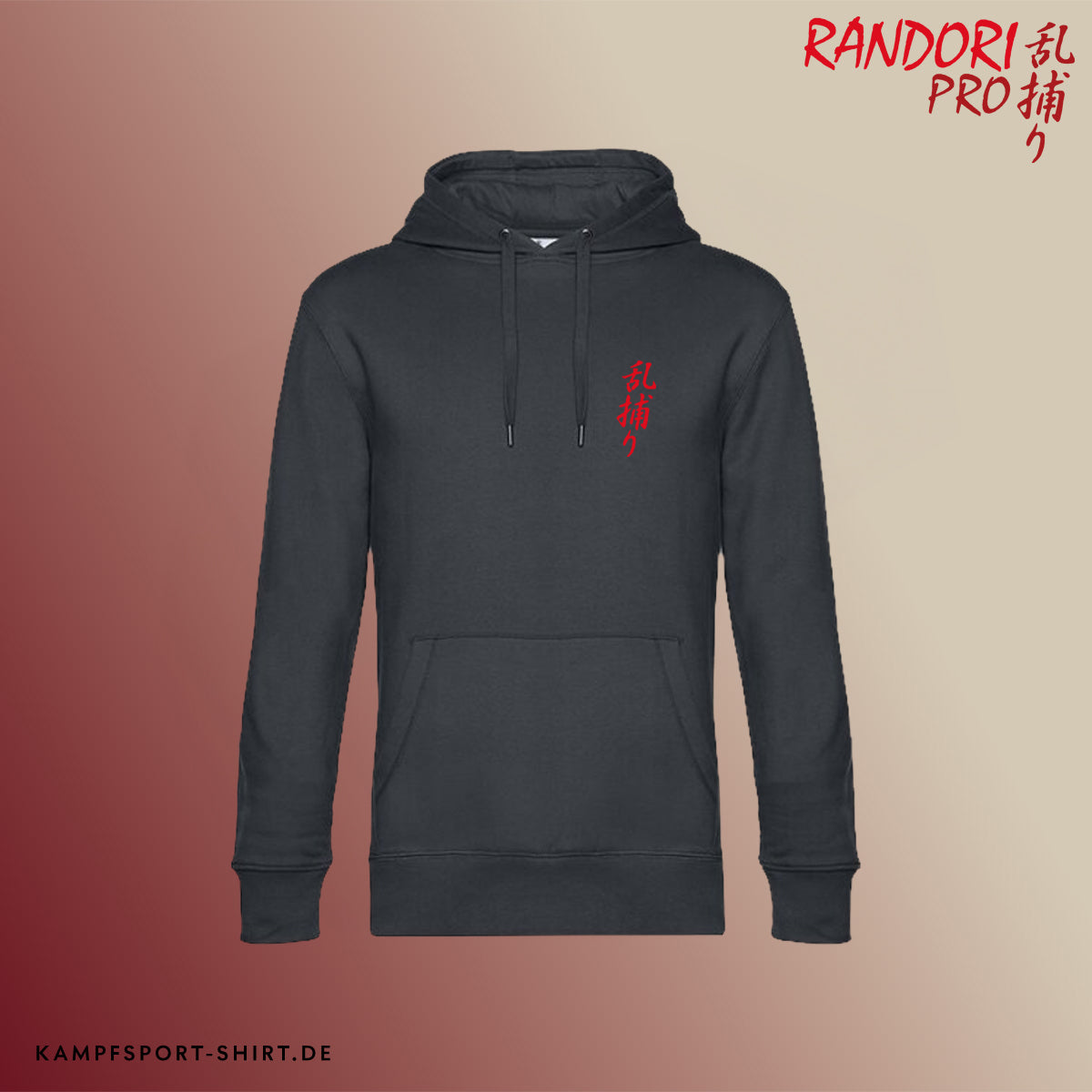 Premium Hoodie „Randori Pro“ – Anthrazit
