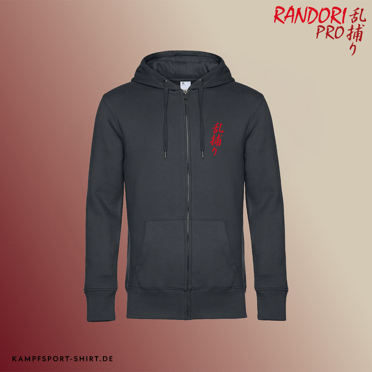 Premium Sweatjacke „Randori Pro“ – Anthrazit